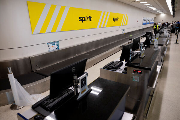 d8727380-1 ▲▼美國廉價航空精神航空(Spirit Airlines)宣布倒閉。(圖/路透)