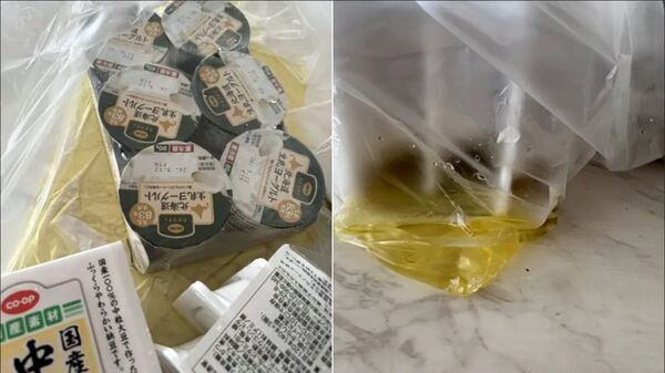 ▲▼日本知名電商「生活協同組合コープみらい」商品被物流司機尿尿。（圖／翻攝X）