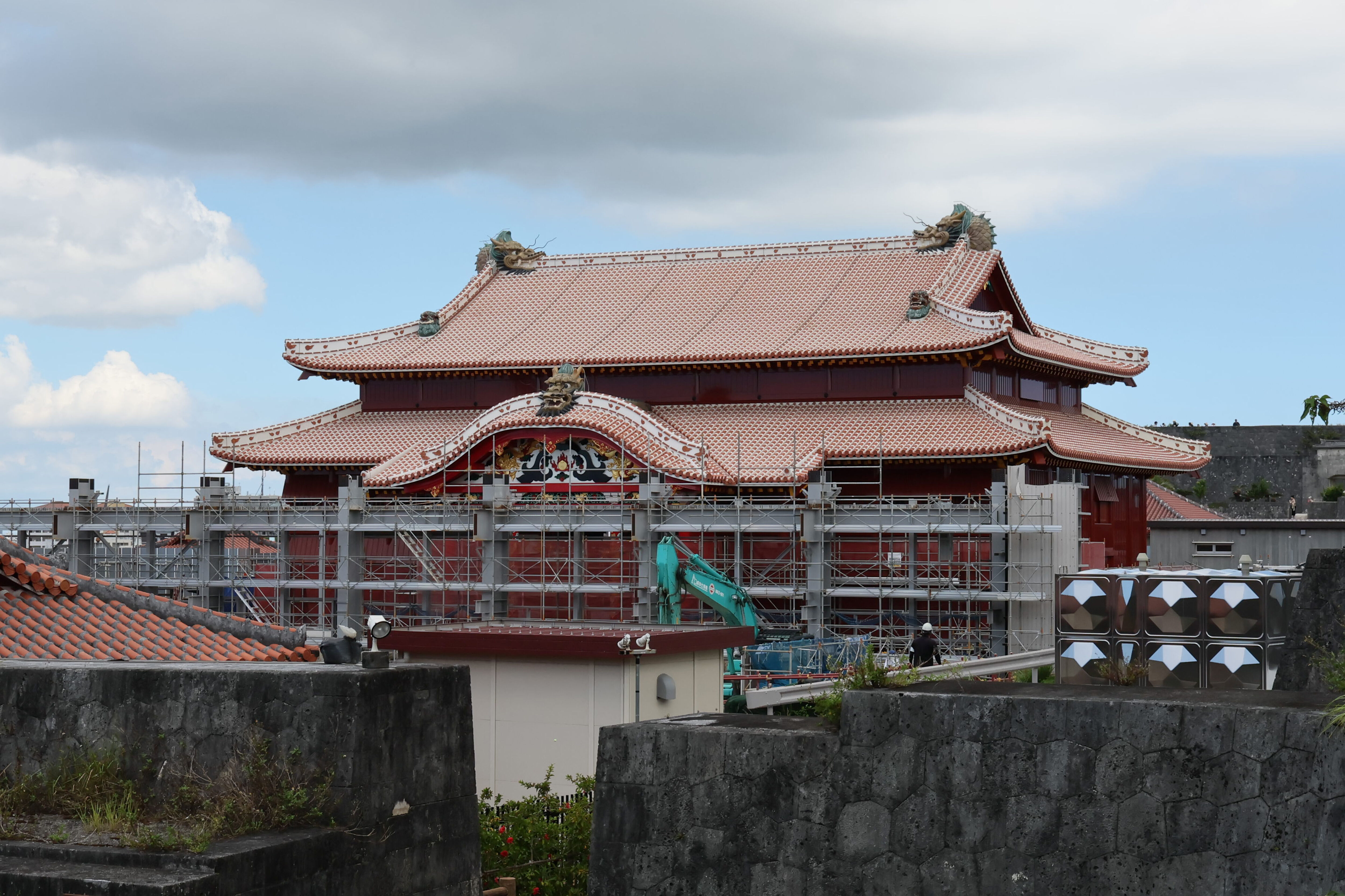 8514117-1 ▲▼日本沖繩縣那霸市首里城正殿修復工程預計明年完工。(圖/達志影像/美聯社)