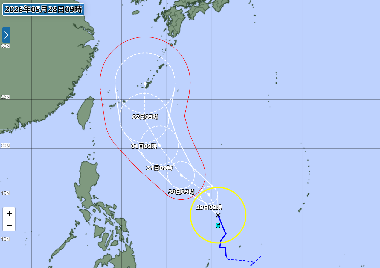 ▲▼ 薔蜜颱風 日本氣象廳。（圖／日本氣象廳）